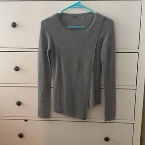 Gray Elie Tahari asymmetrical sweater size XS